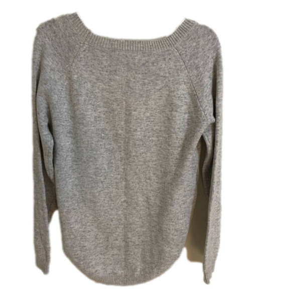 𝅺🎀 Graphic Bejewelled Ladies Longsleeve Wool Mix Top, Size M - Picture 3 of 10